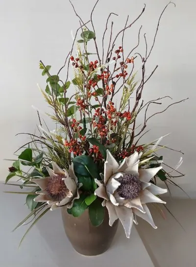 Arranjo flores permanentes